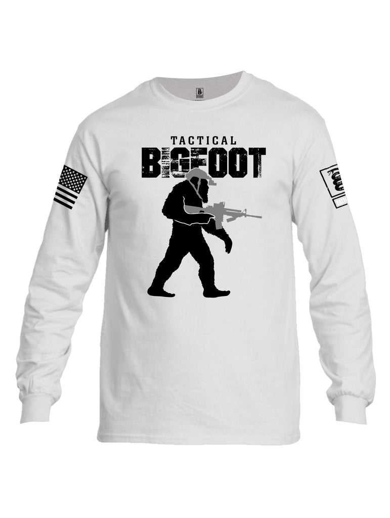 Battleraddle Tactical Bigfoot Black Sleeves Men Cotton Crew Neck Long Sleeve T Shirt