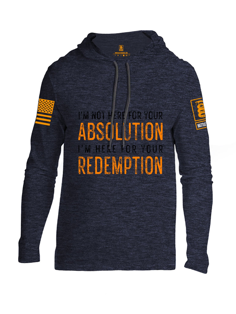 Battleraddle I'M Not Here For Your Absolution Orange Sleeves Men Cotton Thin Cotton Lightweight Hoodie