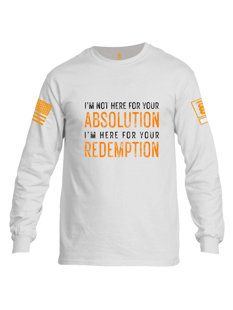 Battleraddle I'M Not Here For Your Absolution Orange Sleeves Men Cotton Crew Neck Long Sleeve T Shirt