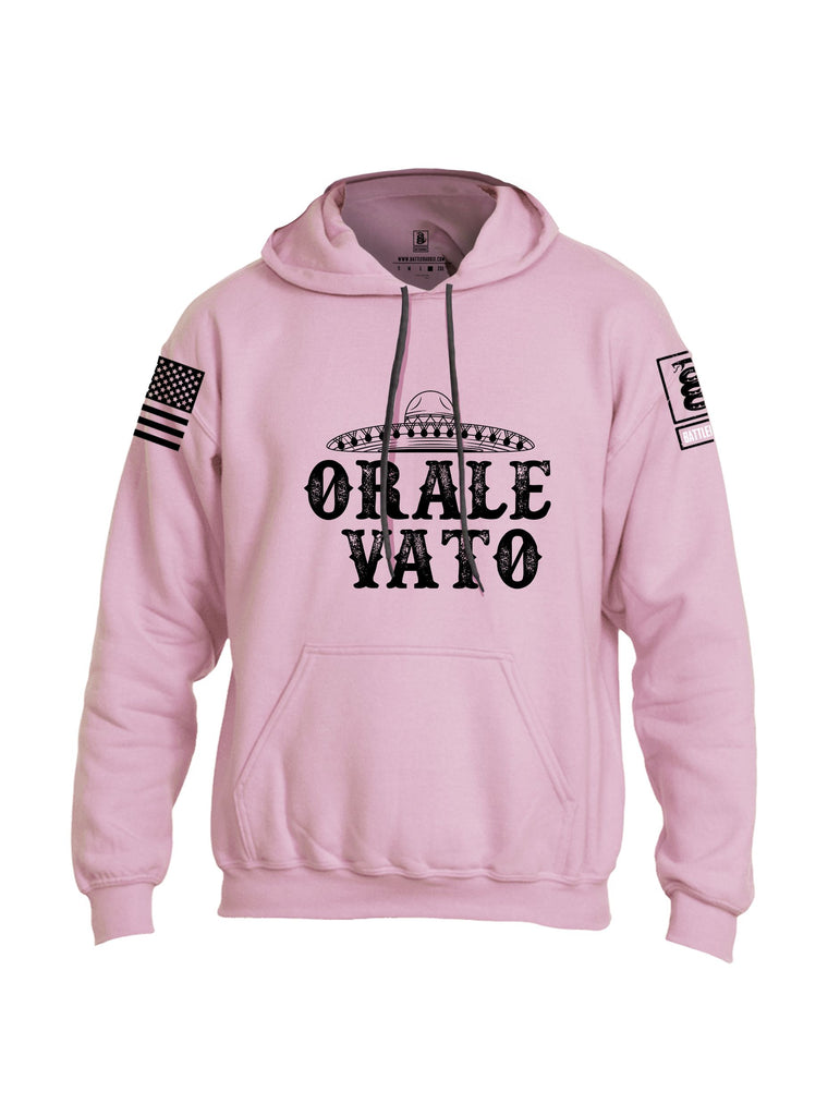 Battleraddle Orale Vato  Black Sleeves Uni Cotton Blended Hoodie With Pockets