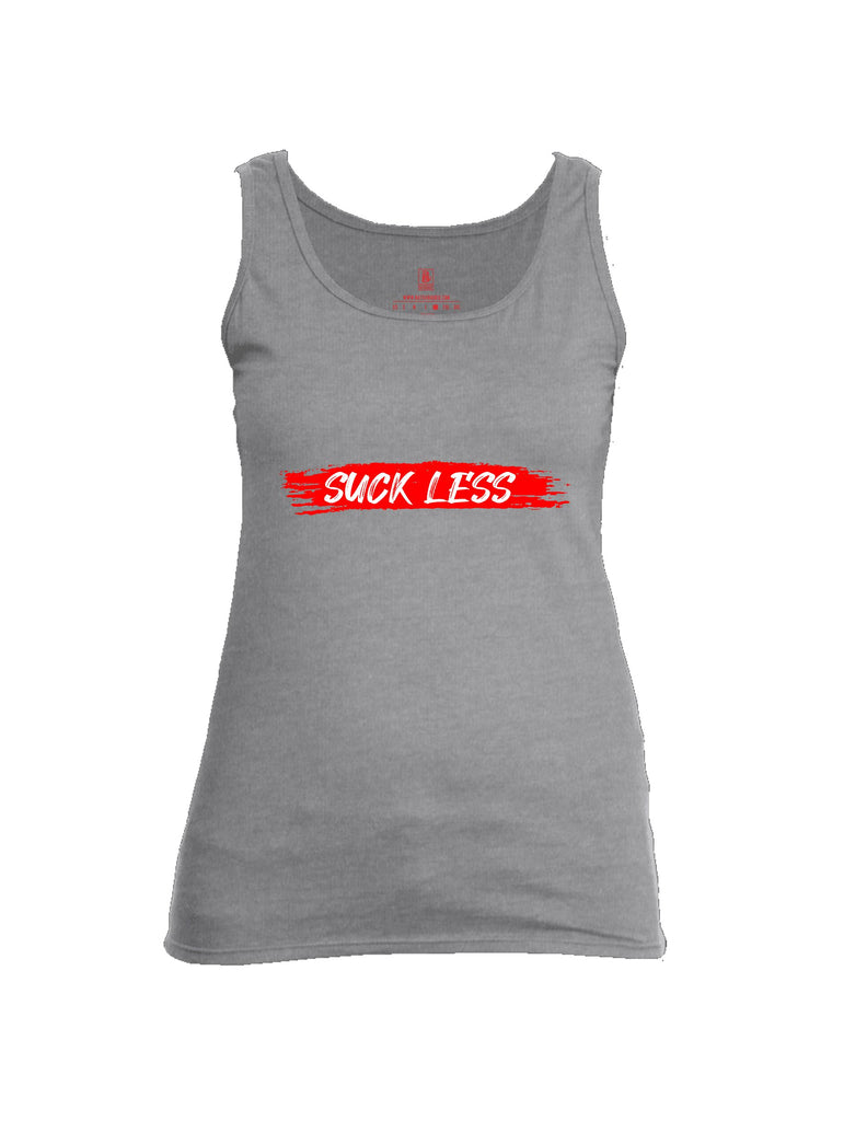 Battleraddle Suck Less Red Sleeves Women Cotton Cotton Tank Top