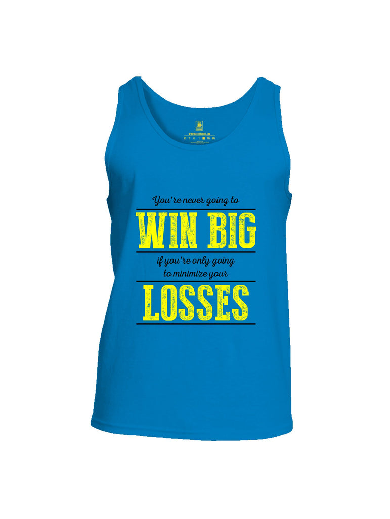 Battleraddle You'Re Never Going To Win Big  Yellow Sleeves Men Cotton Cotton Tank Top