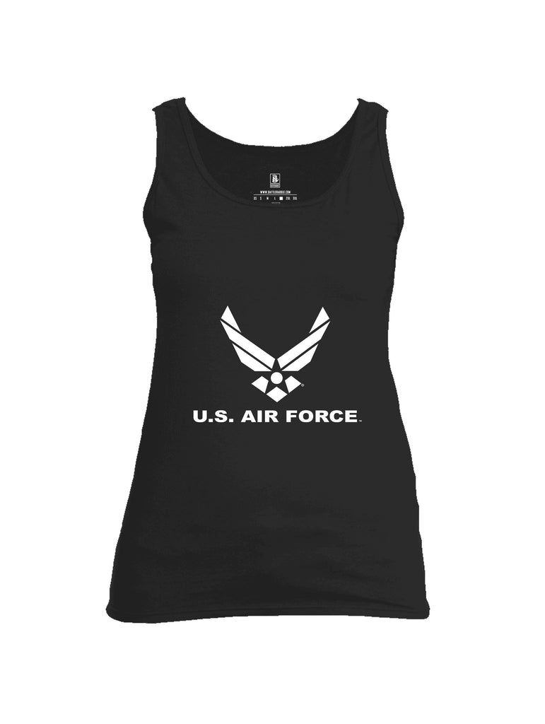 Battleraddle Us Air Force White Sleeves Women Cotton Cotton Tank Top