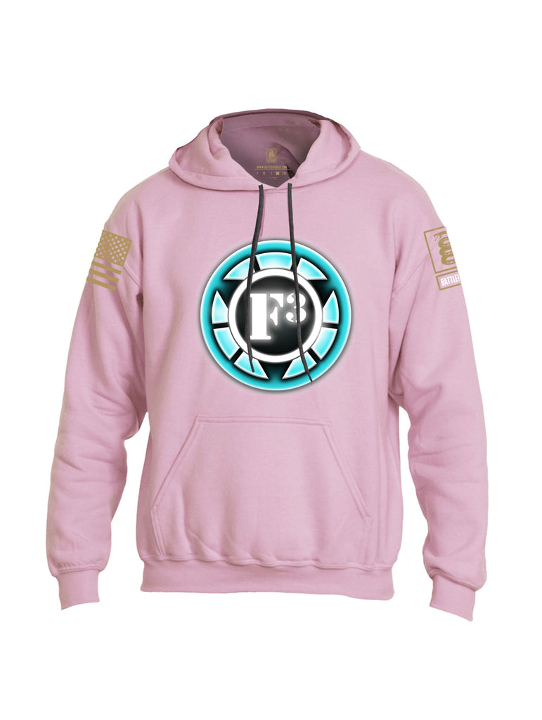 Battleraddle F3 Iron Man Brass Sleeves Uni Cotton Blended Hoodie With Pockets