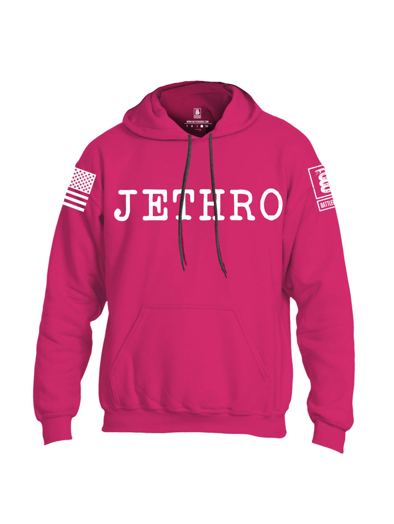 Battleraddle Jethro  White Sleeves Uni Cotton Blended Hoodie With Pockets