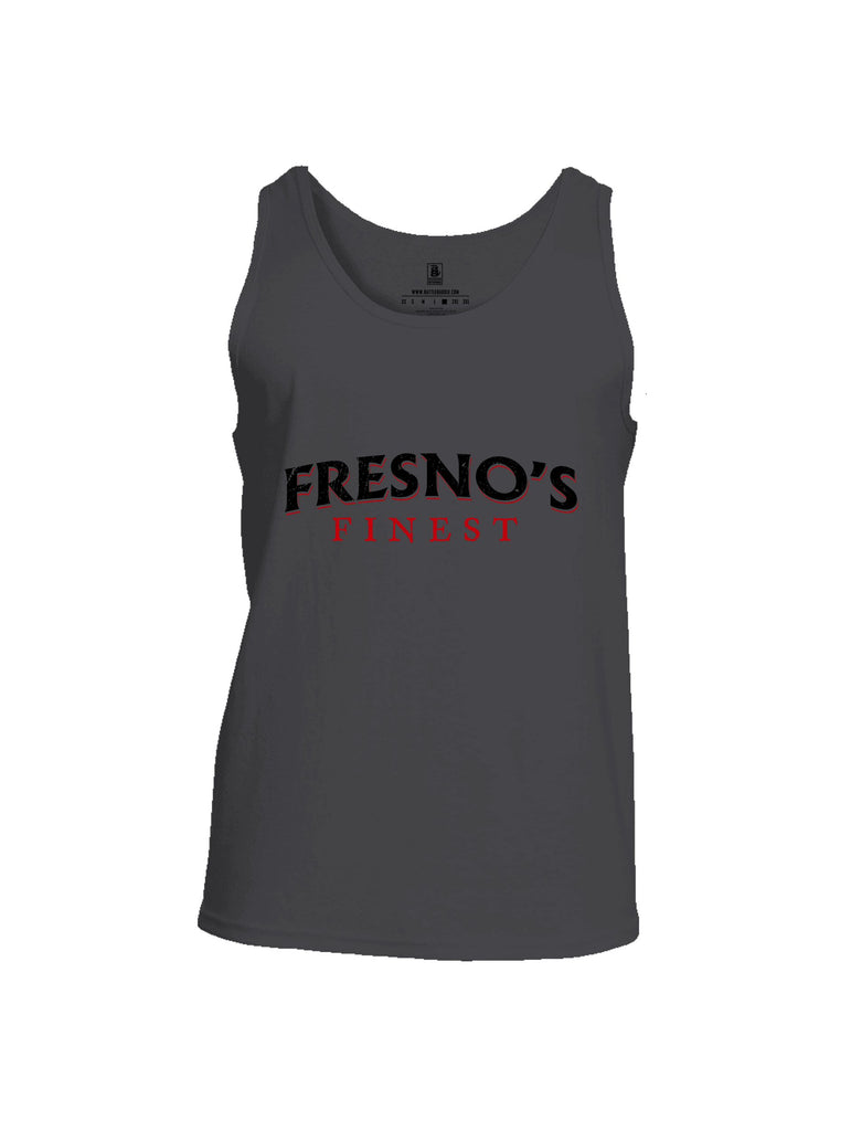 Battleraddle Fresnos Finest  Black Sleeves Men Cotton Cotton Tank Top