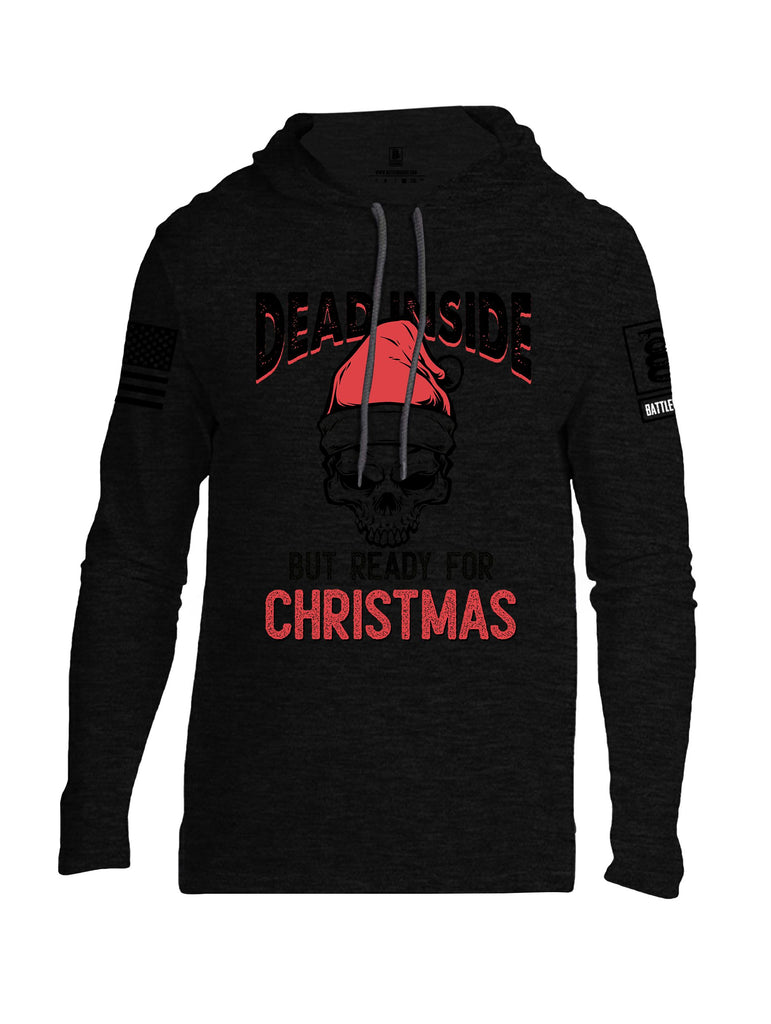 Battleraddle Dead Inside Black Sleeves Men Cotton Thin Cotton Lightweight Hoodie