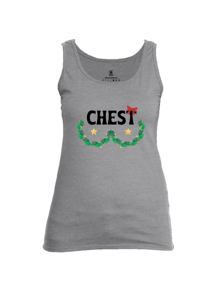 Battleraddle Chest Christmas Black Sleeves Women Cotton Cotton Tank Top