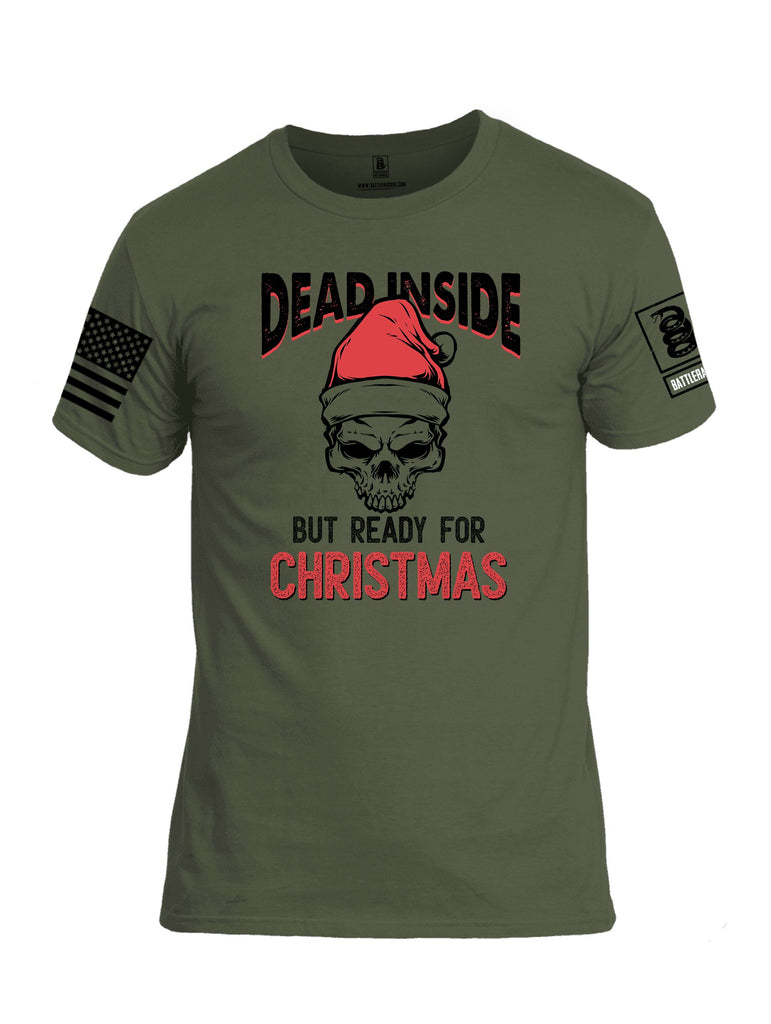 Battleraddle Dead Inside Black Sleeves Men Cotton Crew Neck T-Shirt