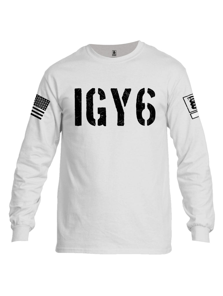 Battleraddle Igy6 Black Sleeves Men Cotton Crew Neck Long Sleeve T Shirt