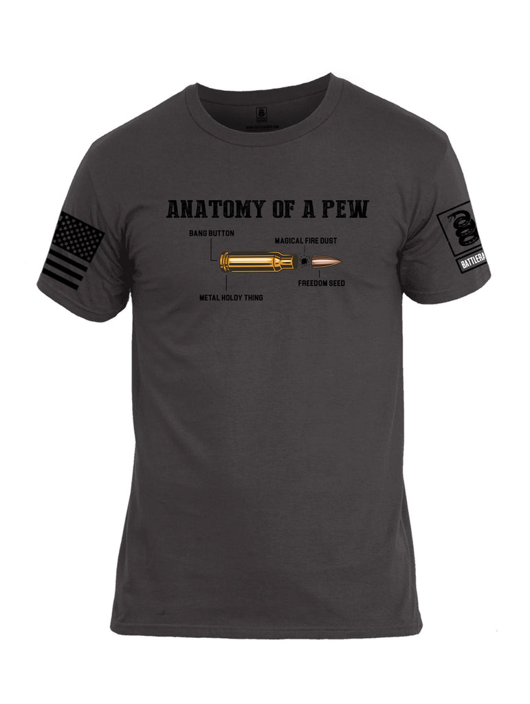 Battleraddle Anatomy Of A Pew Black Sleeves Men Cotton Crew Neck T-Shirt