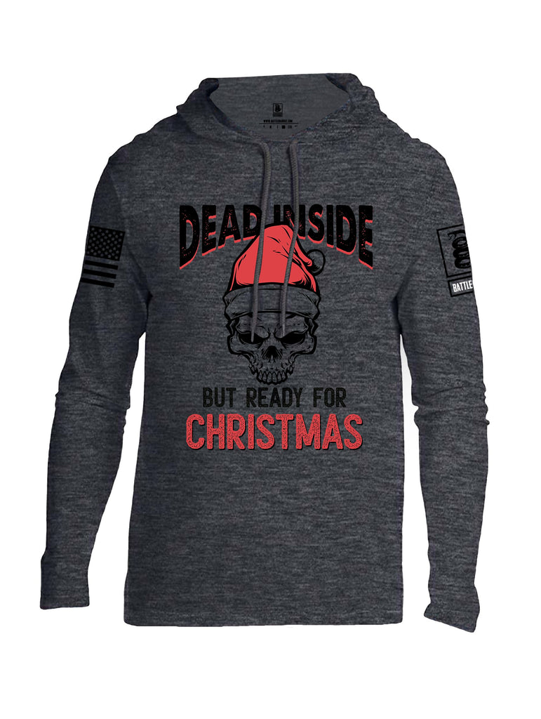 Battleraddle Dead Inside Black Sleeves Men Cotton Thin Cotton Lightweight Hoodie