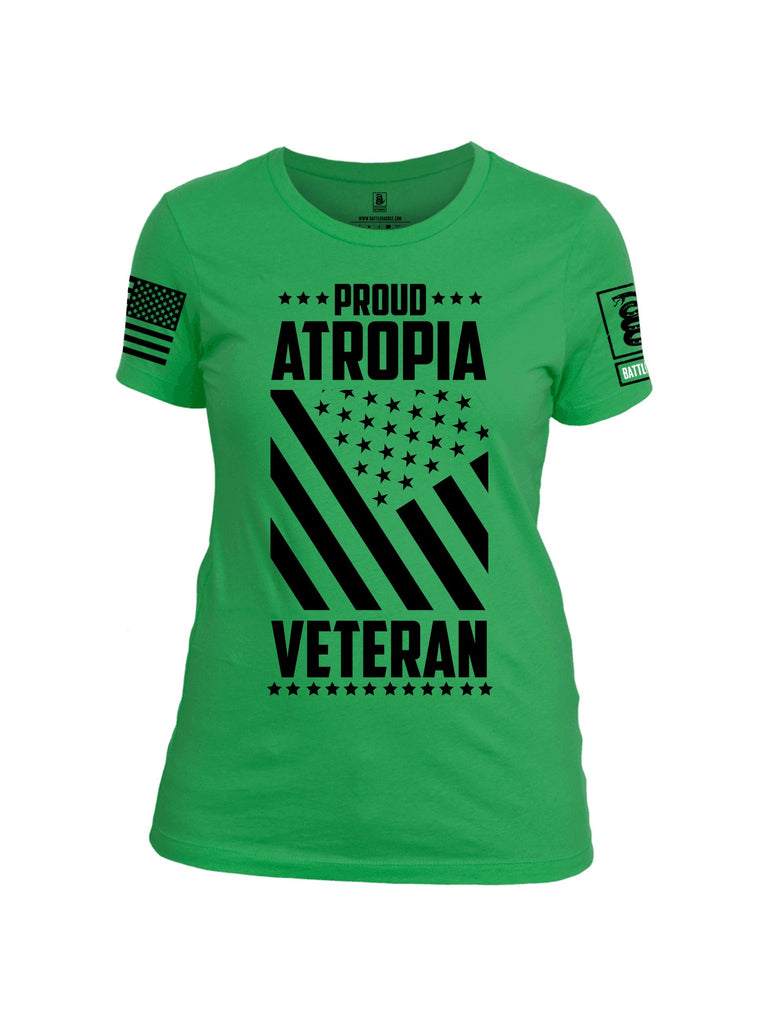 Battleraddle Proud Atropia Black  Black Sleeves Women Cotton Crew Neck T-Shirt