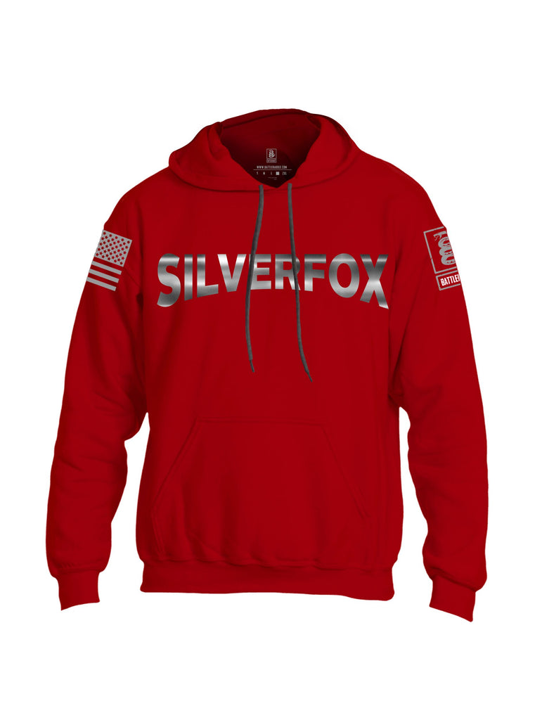Battleraddle Silverfox  Grey Sleeves Uni Cotton Blended Hoodie With Pockets
