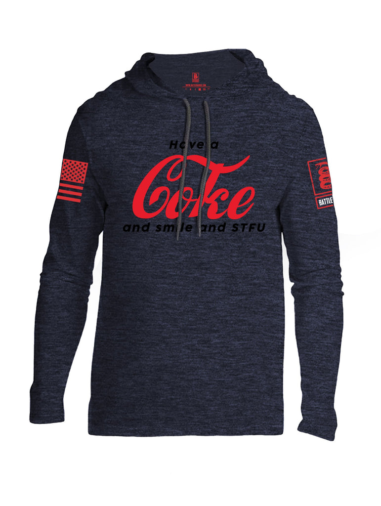 Battleraddle Have A Coke  Red Sleeves Men Cotton Thin Cotton Lightweight Hoodie