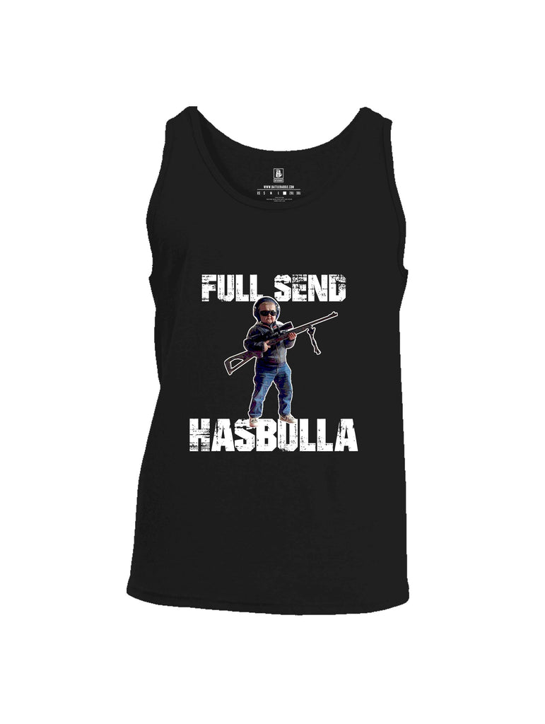 Battleraddle Full Send Hasbulla White Sleeves Men Cotton Cotton Tank Top