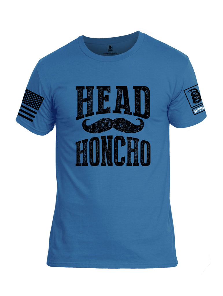 Battleraddle Head Honcho  Black Sleeves Men Cotton Crew Neck T-Shirt