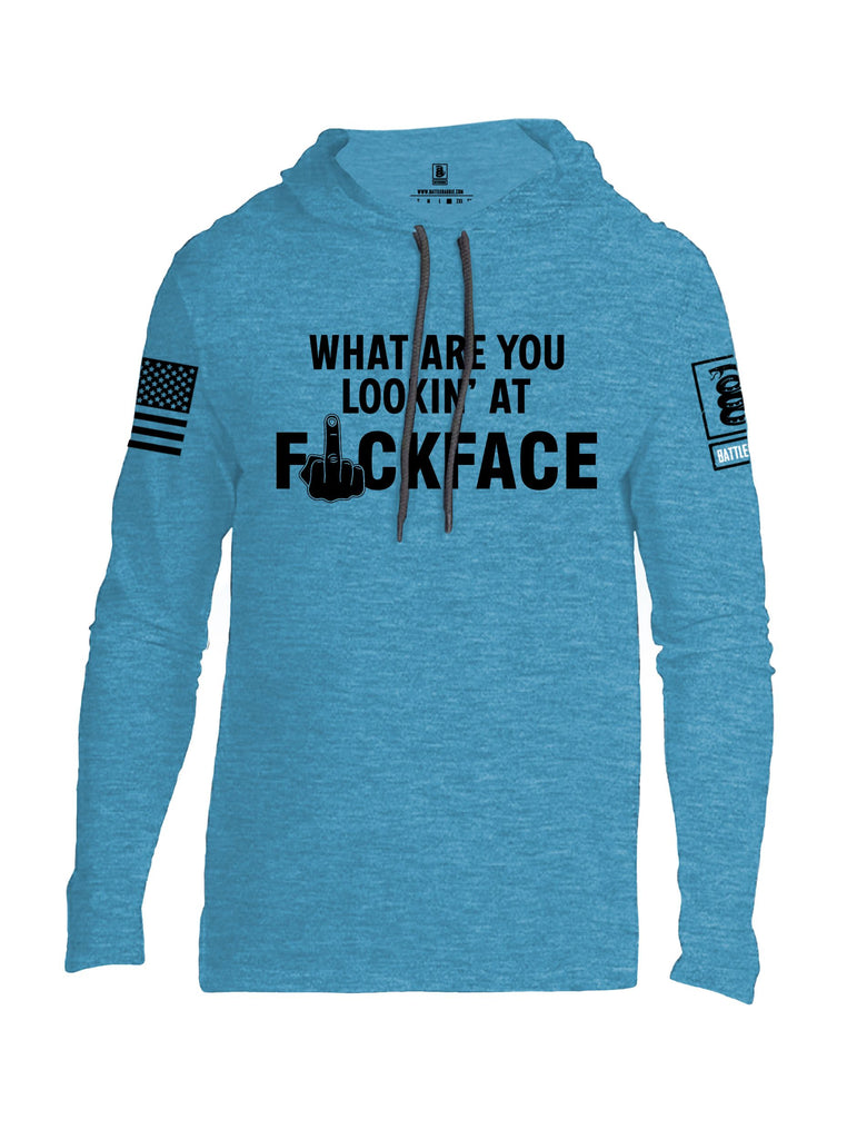 Battleraddle What Are You Lookin At Black Sleeves Men Cotton Thin Cotton Lightweight Hoodie