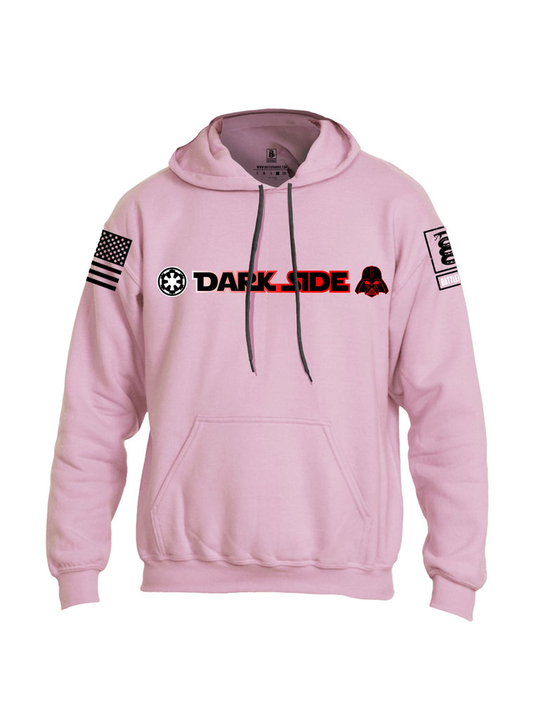 Battleraddle Darkside Black Sleeves Uni Cotton Blended Hoodie With Pockets