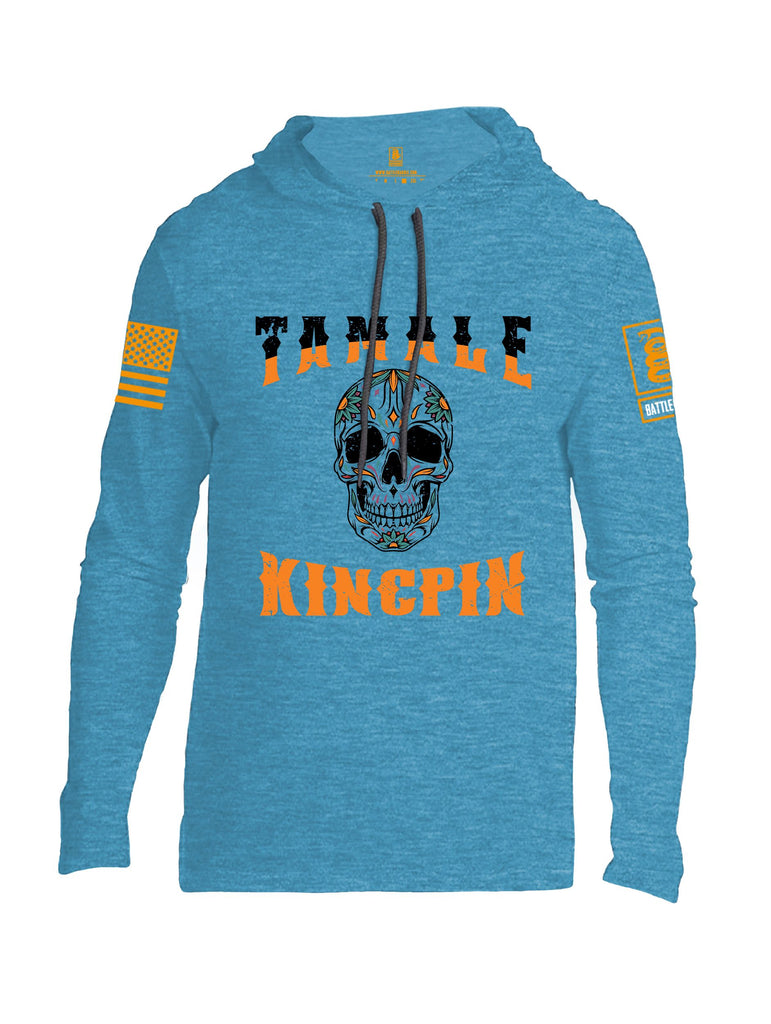 Battleraddle Tamale Kingpin Orange Sleeves Men Cotton Thin Cotton Lightweight Hoodie