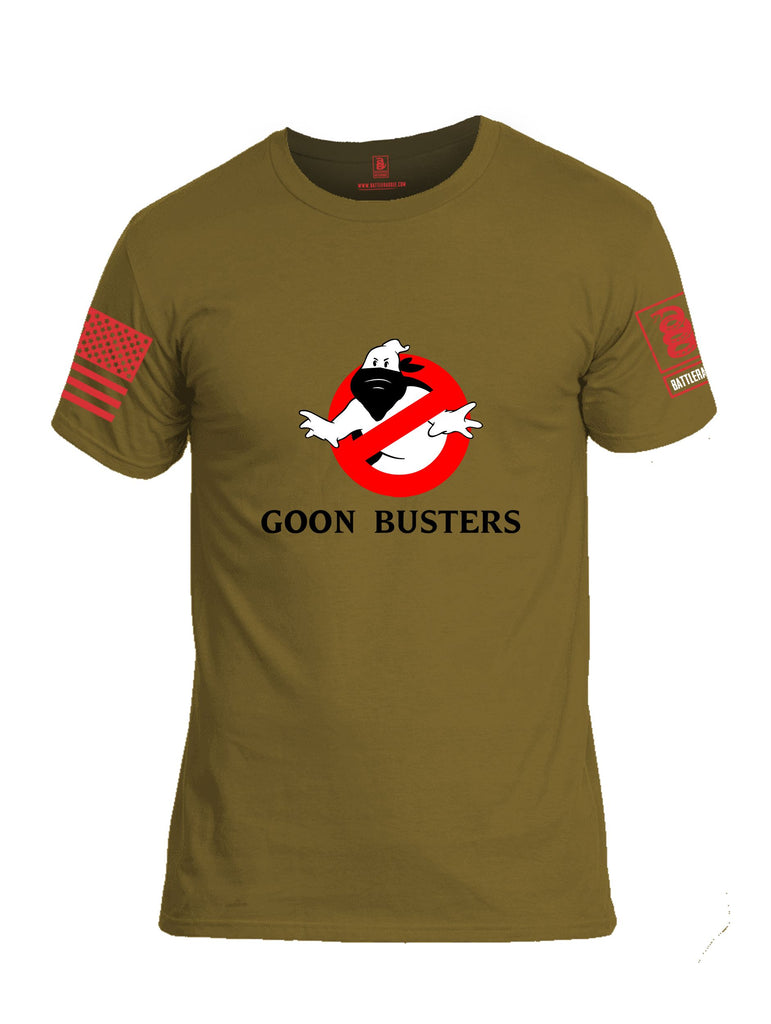 Battleraddle Goon Busters  Red Sleeves Men Cotton Crew Neck T-Shirt