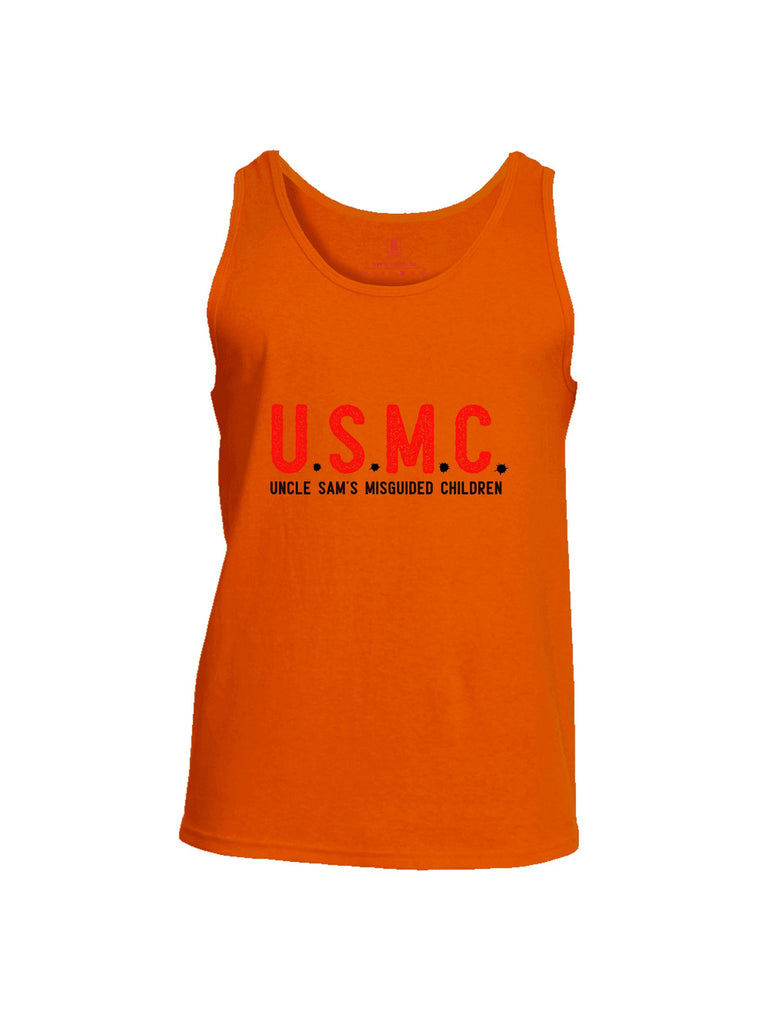 Battleraddle U.S.M.C Uncle Sams Misguided Children Red Sleeves Men Cotton Cotton Tank Top