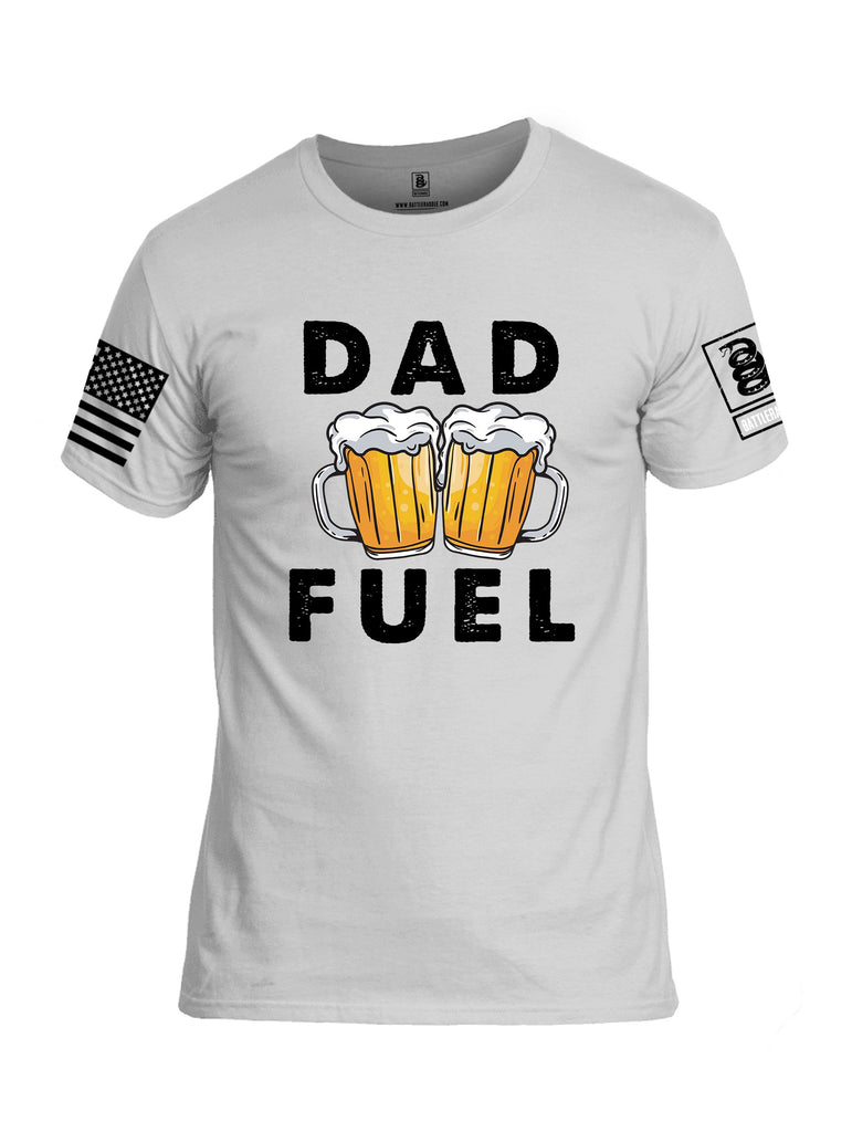 Battleraddle Dad Fuel Black Sleeves Men Cotton Crew Neck T-Shirt