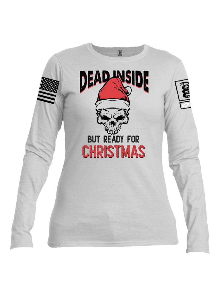 Battleraddle Dead Inside Black Sleeves Women Cotton Crew Neck Long Sleeve T Shirt