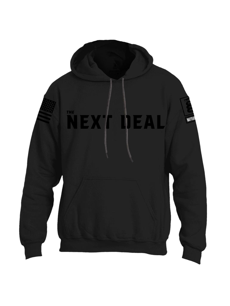 Battleraddle The Next Deal Black Sleeves Uni Cotton Blended Hoodie With Pockets