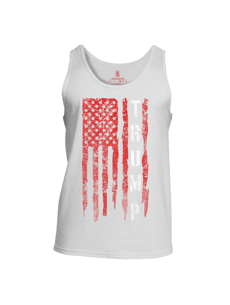 Battleraddle Trump Flag Red Sleeves Men Cotton Cotton Tank Top