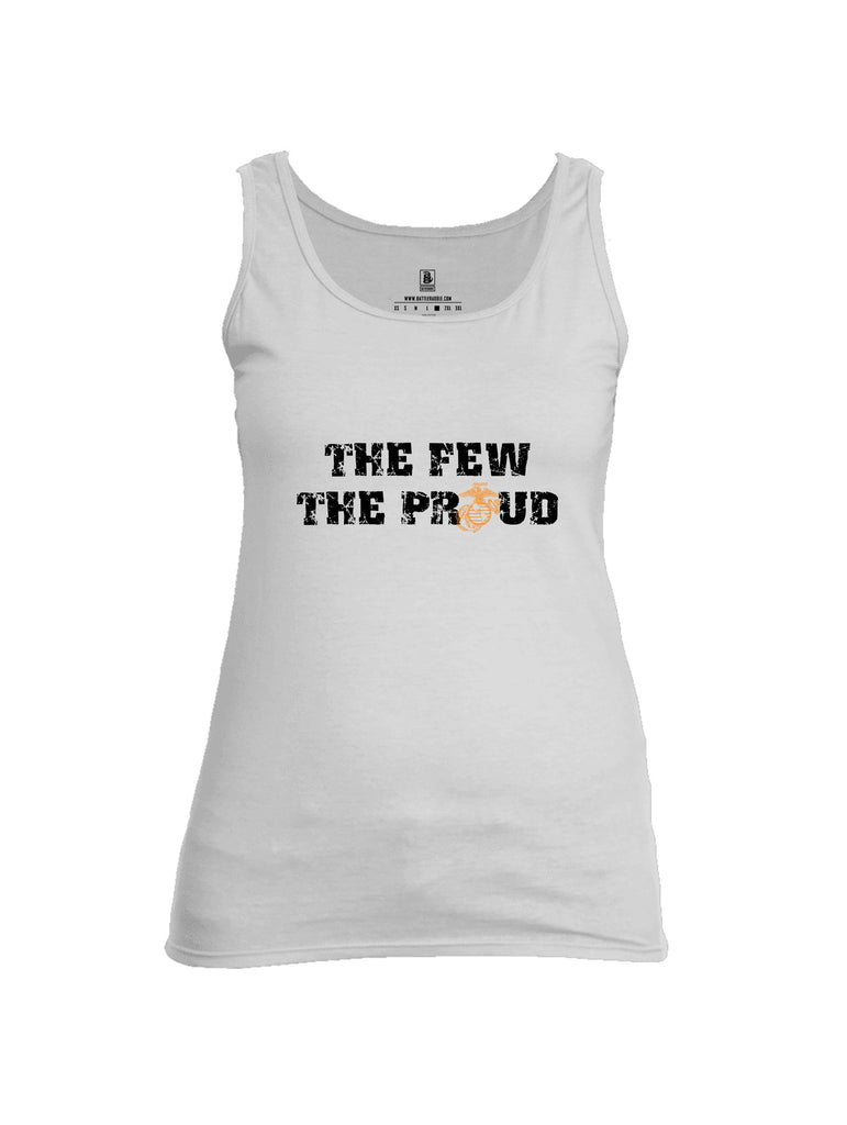 Battleraddle The Few The Proud  Black Sleeves Women Cotton Cotton Tank Top