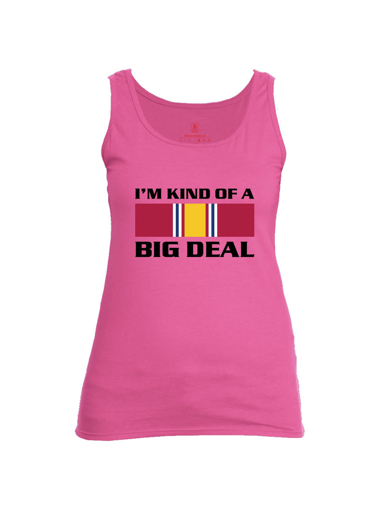 Battleraddle I'M Kind Of A Big Deal  Red Sleeves Women Cotton Cotton Tank Top