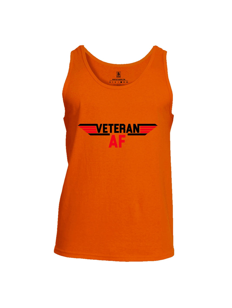 Battleraddle Veteran Af  Black Sleeves Men Cotton Cotton Tank Top