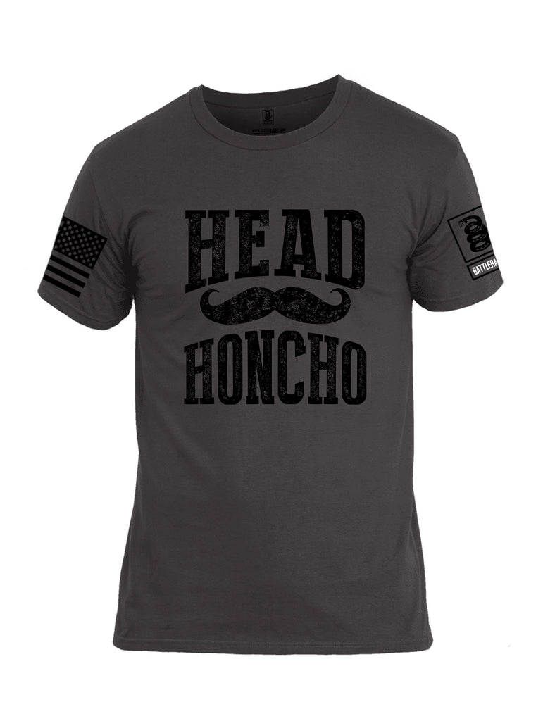 Battleraddle Head Honcho  Black Sleeves Men Cotton Crew Neck T-Shirt