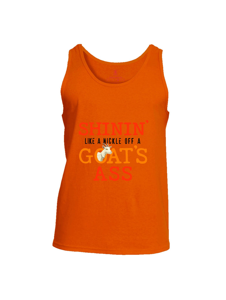 Battleraddle Shinin Like A Nickle  Red Sleeves Men Cotton Cotton Tank Top