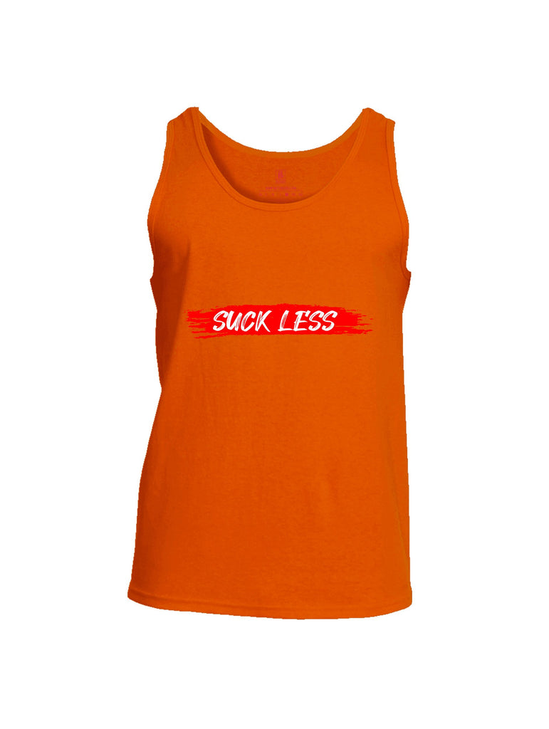 Battleraddle Suck Less Red Sleeves Men Cotton Cotton Tank Top