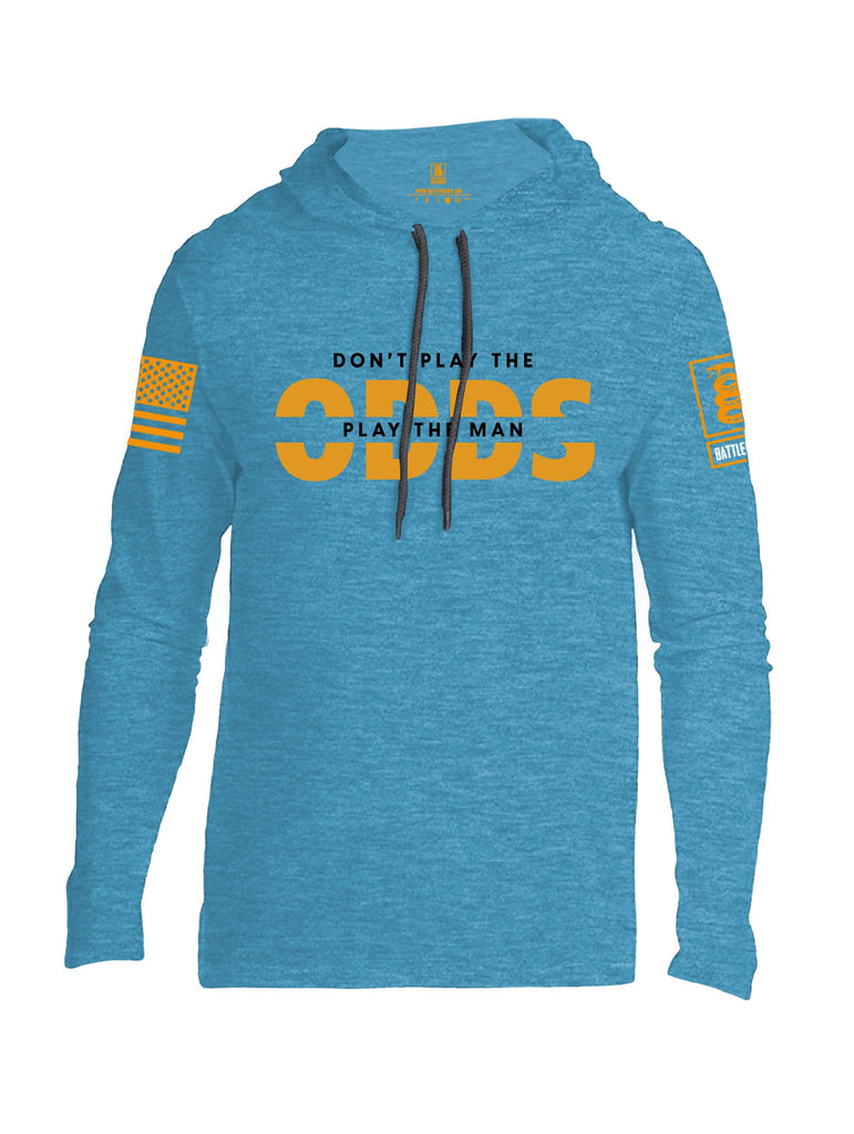 Battleraddle Don'T Play The Odds Orange Sleeves Men Cotton Thin Cotton Lightweight Hoodie