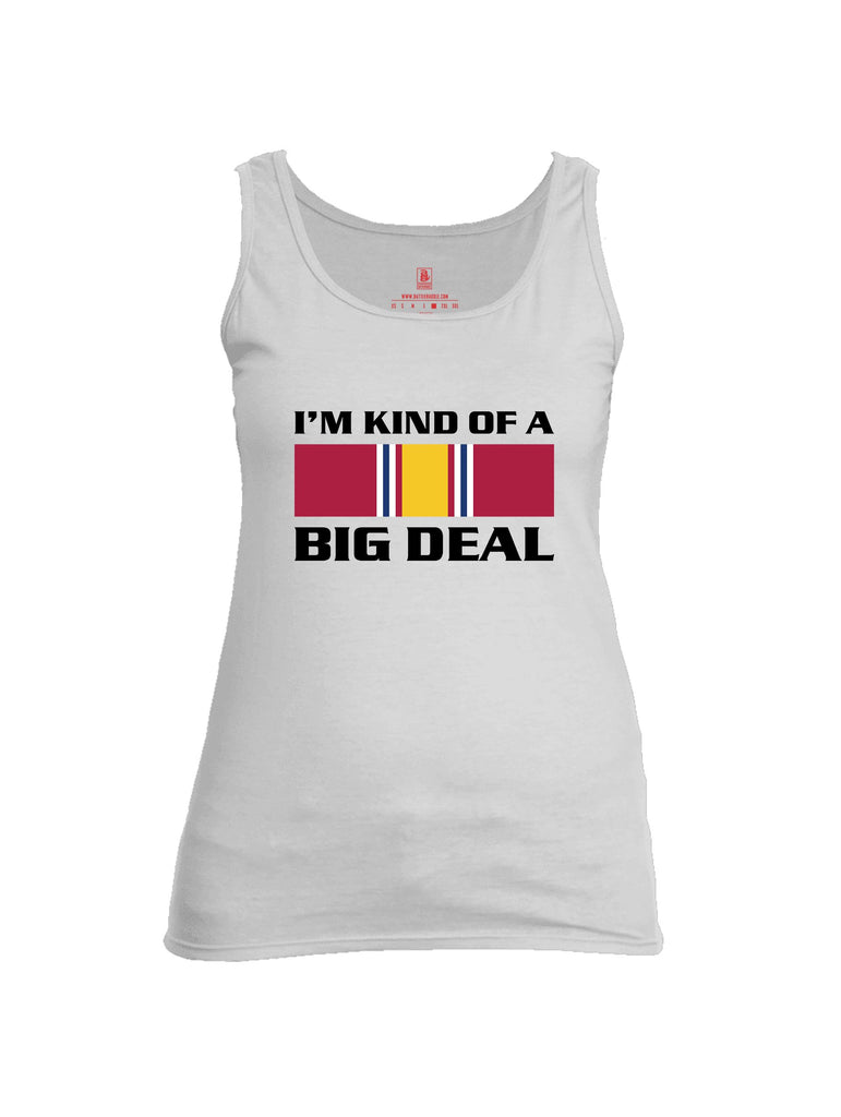 Battleraddle I'M Kind Of A Big Deal  Red Sleeves Women Cotton Cotton Tank Top