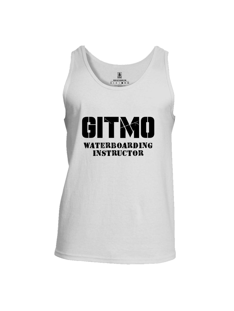 Battleraddle Gitmo Waterboarding Instructor Black Sleeves Men Cotton Cotton Tank Top