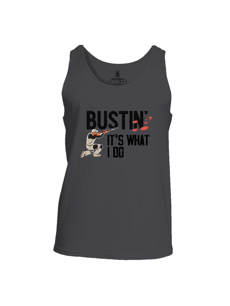 Battleraddle Bustin Clays Black Sleeves Men Cotton Cotton Tank Top