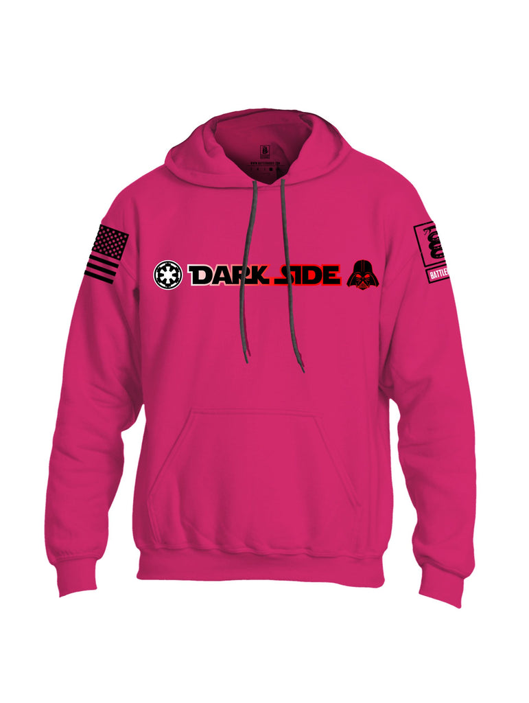 Battleraddle Darkside Black Sleeves Uni Cotton Blended Hoodie With Pockets