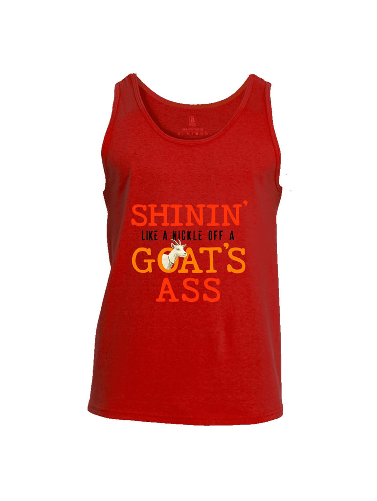 Battleraddle Shinin Like A Nickle  Red Sleeves Men Cotton Cotton Tank Top