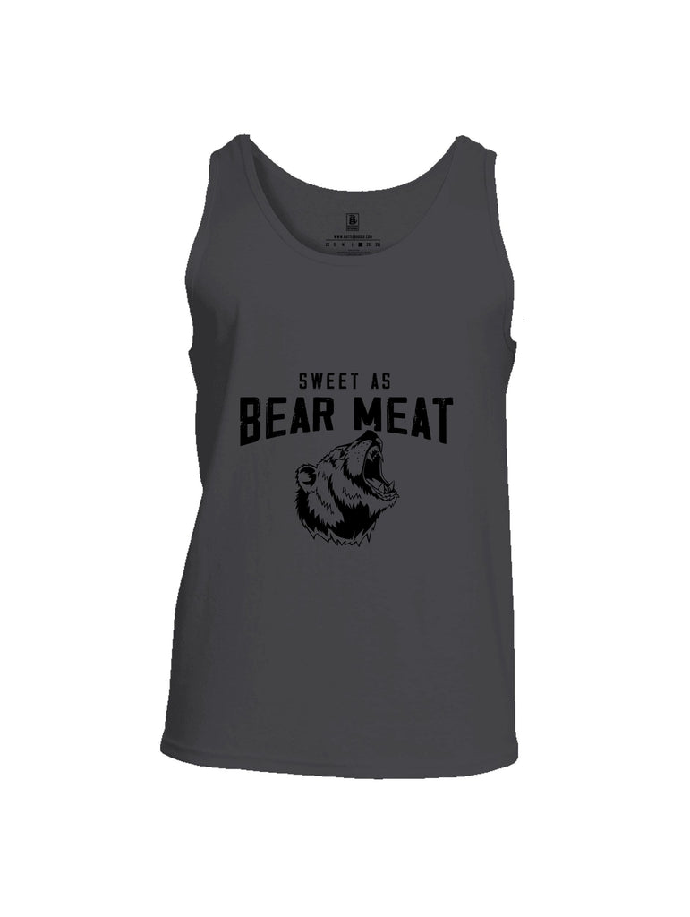 Battleraddle Sweet As Bear Meat Black Sleeves Men Cotton Cotton Tank Top