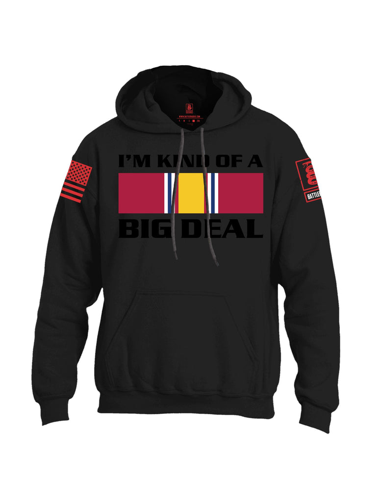 Battleraddle I'M Kind Of A Big Deal  Red Sleeves Uni Cotton Blended Hoodie With Pockets