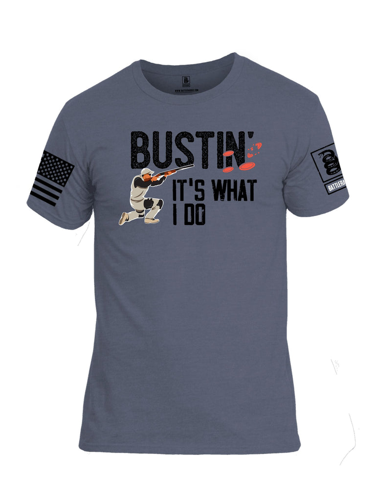 Battleraddle Bustin Clays Black Sleeves Men Cotton Crew Neck T-Shirt