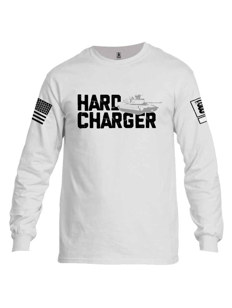 Battleraddle Hard Charger Black Sleeves Men Cotton Crew Neck Long Sleeve T Shirt