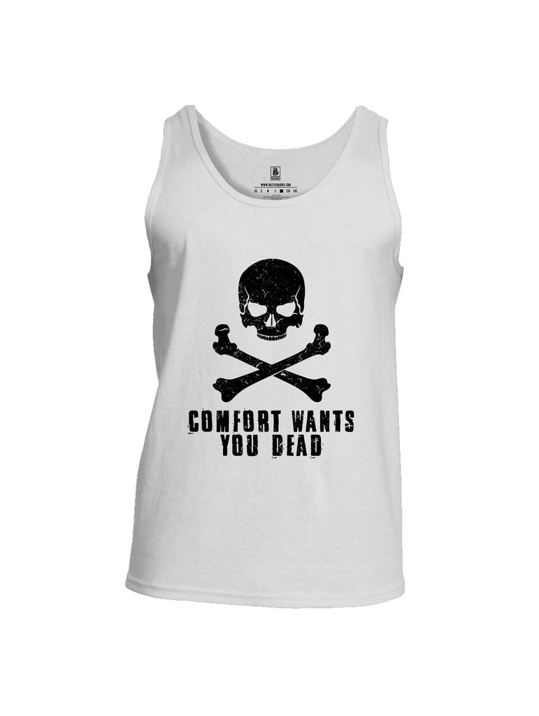 Battleraddle Comfort Wants You Dead Black Sleeves Men Cotton Cotton Tank Top