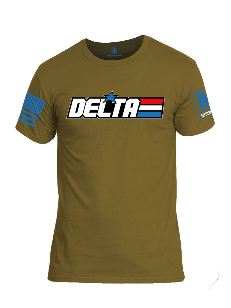 Battleraddle Delta Gi Joe Mid Blue Sleeves Men Cotton Crew Neck T-Shirt