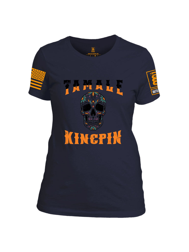 Battleraddle Tamale Kingpin Orange Sleeves Women Cotton Crew Neck T-Shirt