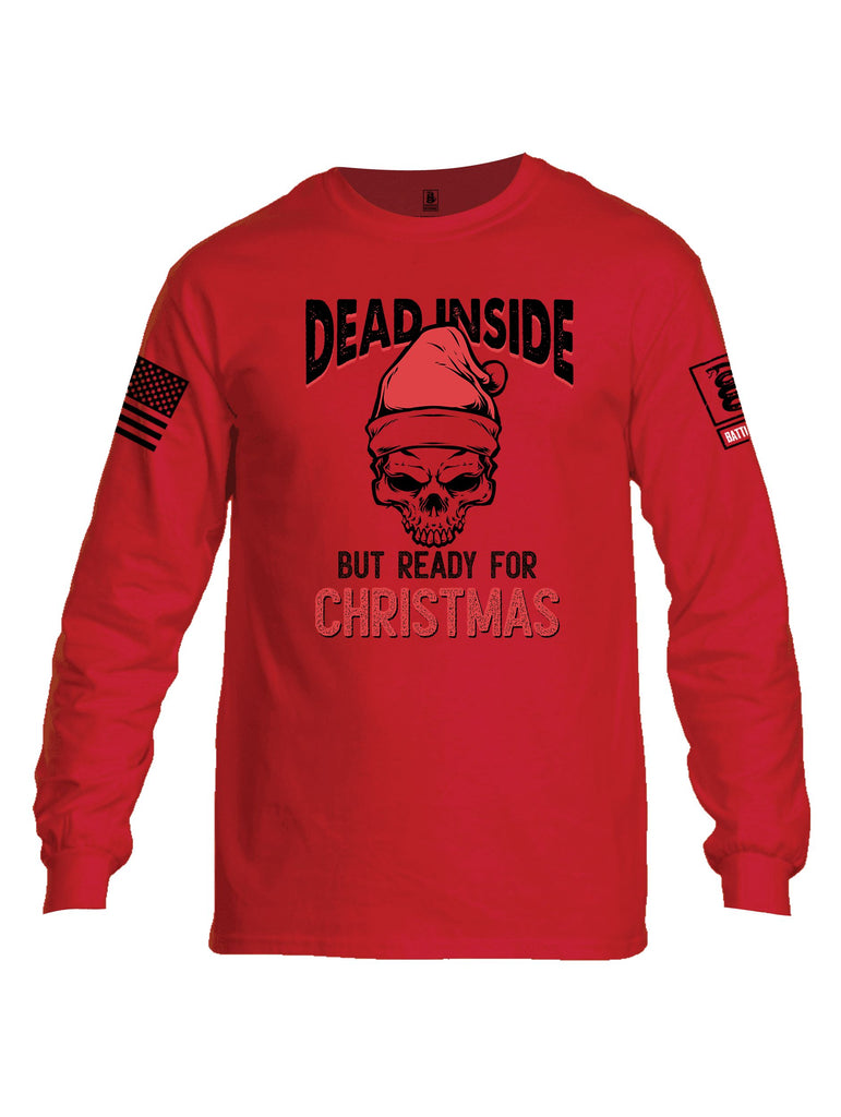 Battleraddle Dead Inside Black Sleeves Men Cotton Crew Neck Long Sleeve T Shirt